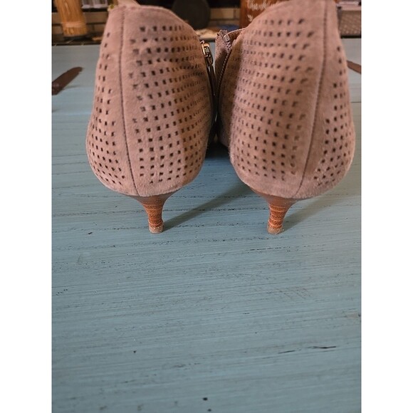 Franco Sarto Women’s Ankle Boots Size 11M Pre-owned Suede With Side Zipper - Picture 3 of 8